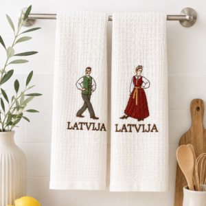 Virtuvinių rankšluosčių rinkinys Latvija (3 vnt.)