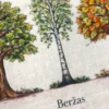 Šviesus krepšys su Ąžuolo, Beržo, ir Klevo atvaizdu