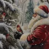 Dvipusis pagalvės užvalkalas Žiemos svečias